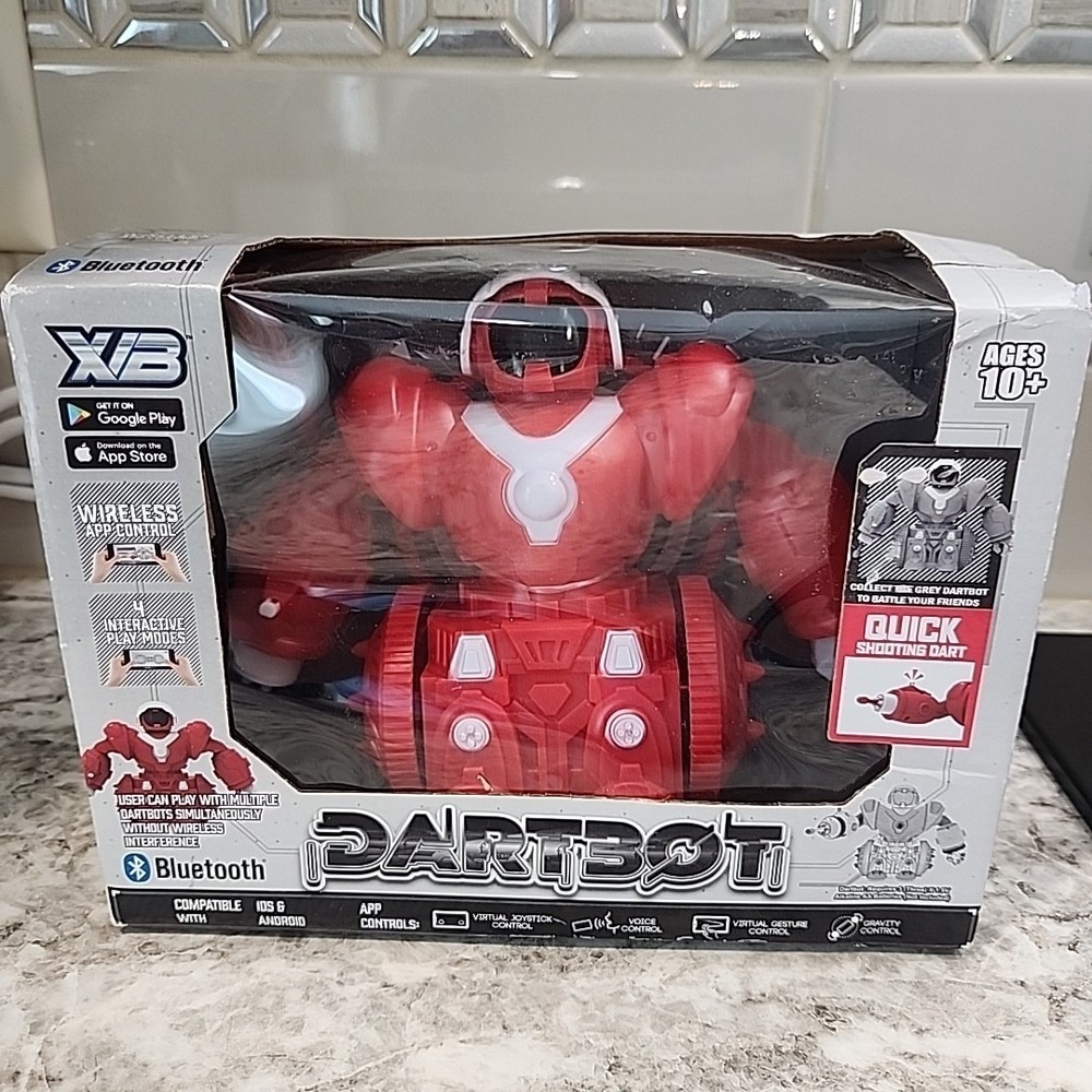 DARTBOT BLUETOOTH APP CONTROLLED ROBOT W/ DART SHOOTER TOY New In Box
